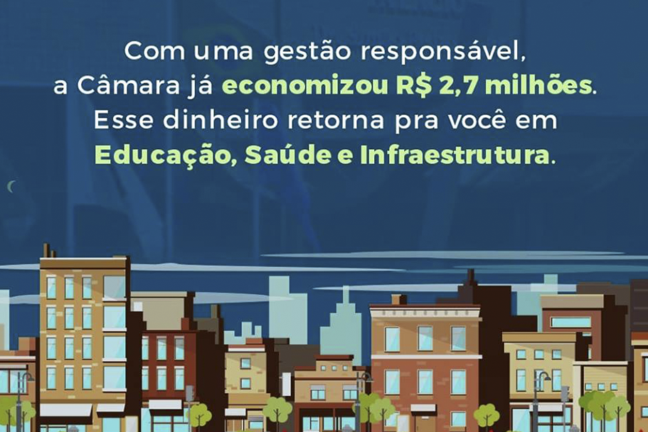 Imagem 1 da notícia: Câmara de Pouso Alegre completa R$2,7 milhões economizados e devolvidos aos cofres públicos